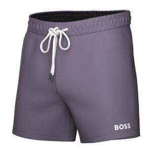 Boss by Hugo Boss Men Lee Drawstring 5.3" Swim Trunks Purple Size XL